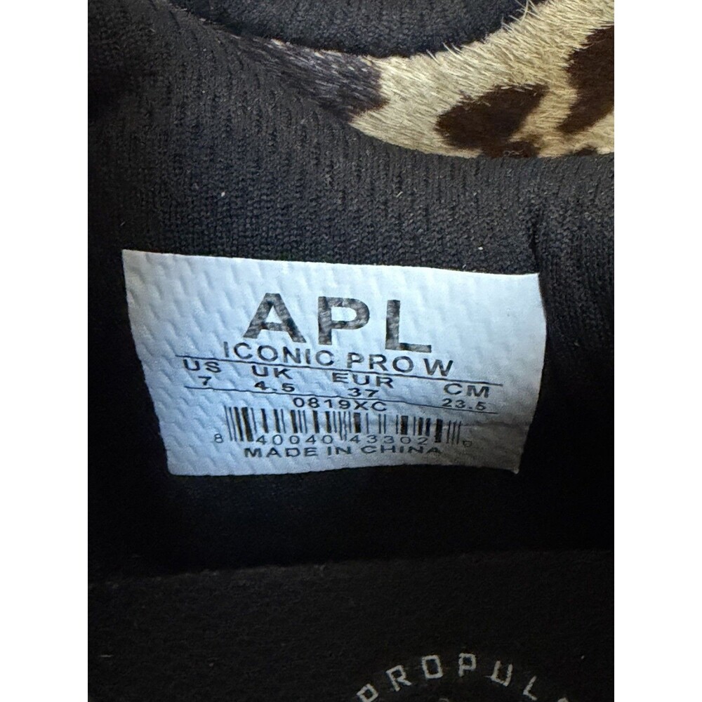 APL Athletic Propulsion Labs Leopard Print Calf Hair Sneakers Womens 7 - Picture 5 of 5
